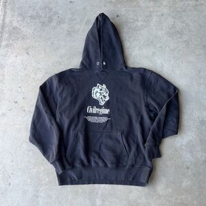Civil Regime Darc Sport Men Medium M Black Wolves Hoodie Sweatshirt /1000